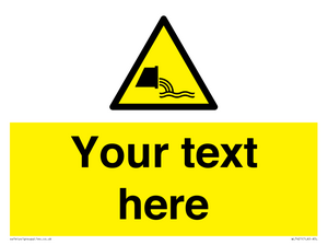 Custom Warning sewage effluent outfall